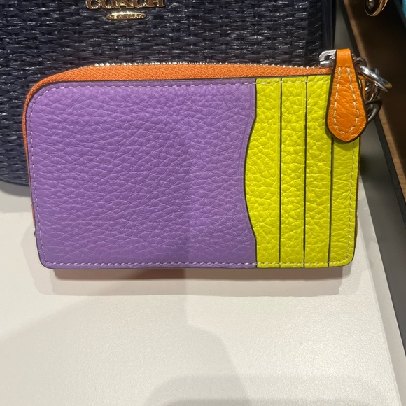 NWT Coach Outlet Multifunction Card Case In Colorblock - Picture 3 of 4